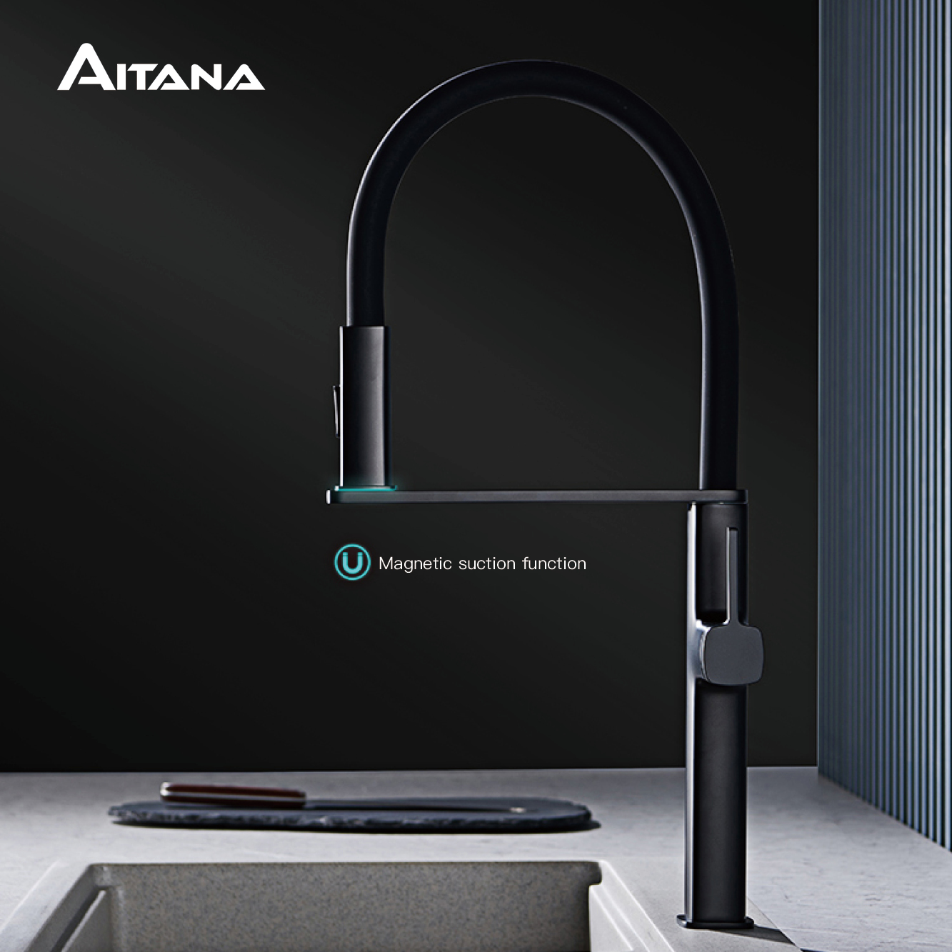 Kitchen Gadgets Luxury - Luxury black brass kitchen faucet with