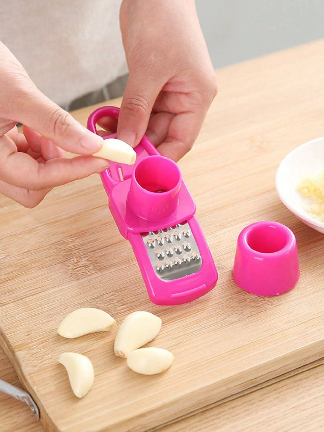 Kitchen Gadgets Green - 1/2pc Mini Garlic Grinder Creative Garlic
