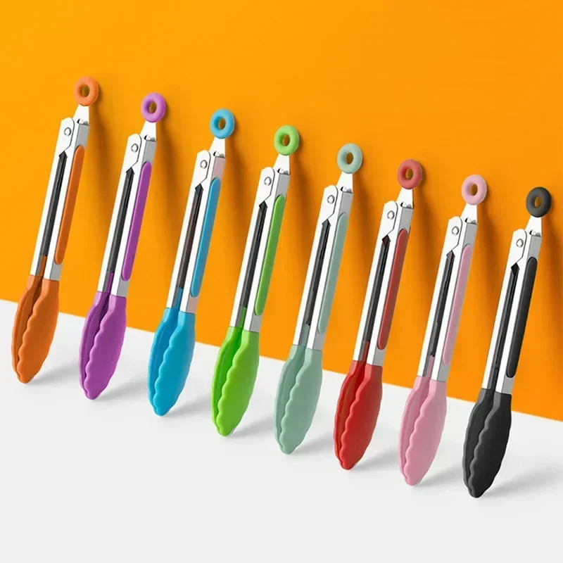 Kitchen Gadgets Sale - 7 Inch Non-Slip Food Tongs Creative