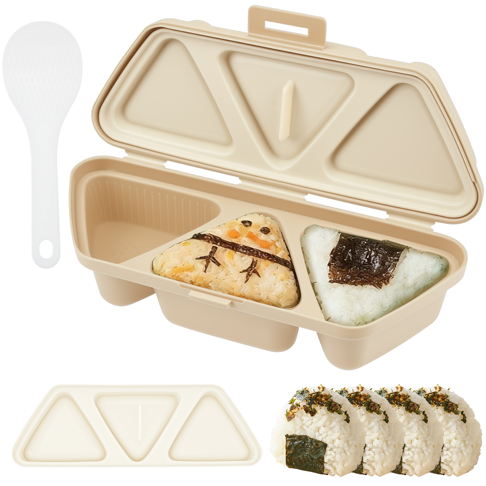 Kitchen Gadgets Store - 6 In 1 Onigiri Mold Triangle
