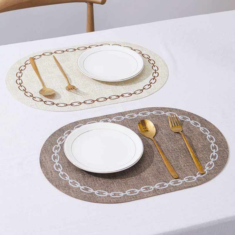 Oval Table Placemat Faux Leath - Kitchen Gadgets Luxury incelemesi ve fiyatı