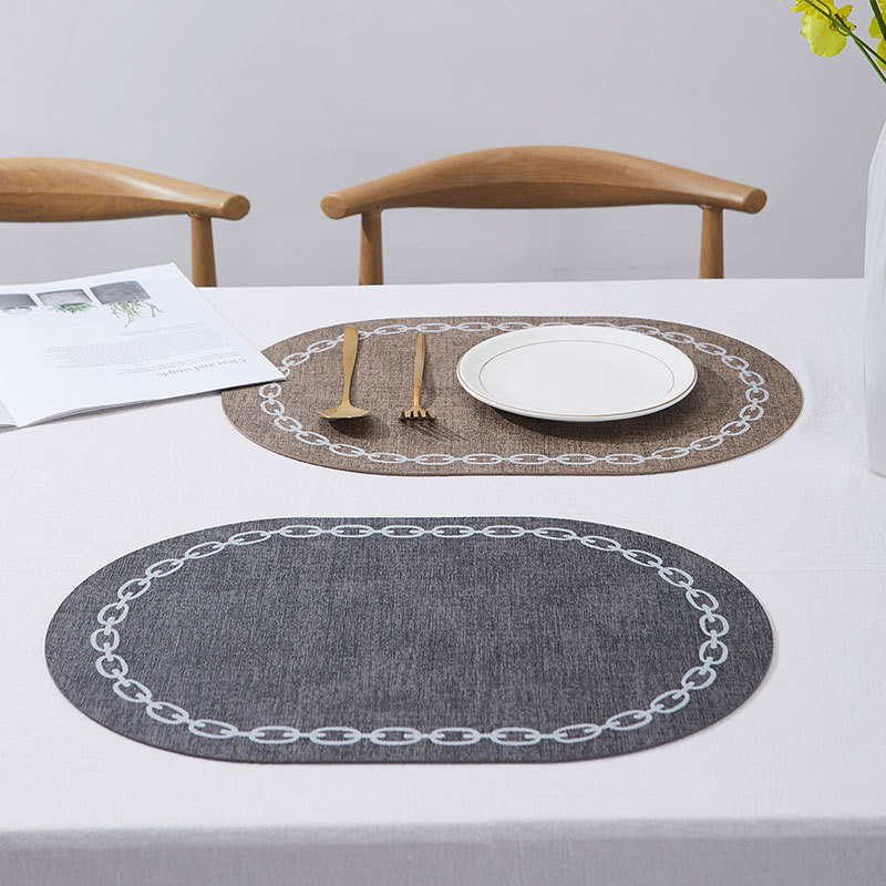 Oval Table Placemat Faux Leath - Kitchen Gadgets Luxury incelemesi ve fiyatı