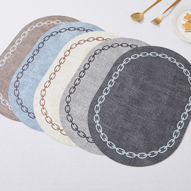 Oval Table Placemat Faux Leath - Kitchen Gadgets Luxury incelemesi ve fiyatı