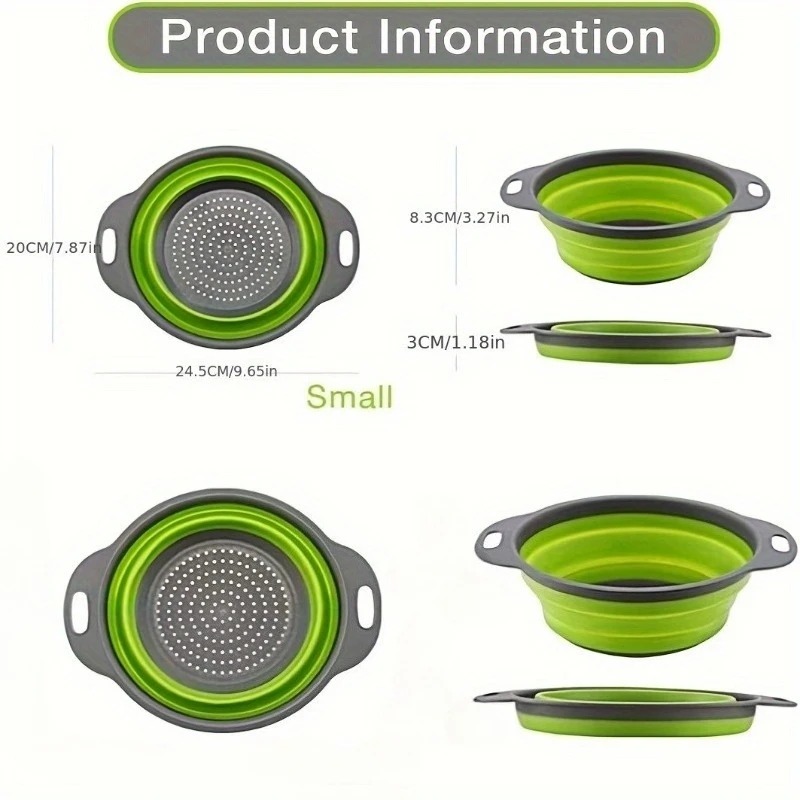 1/2pcs Collapsible Silicone Co - Kitchen Gadgets Store incelemesi ve fiyatı