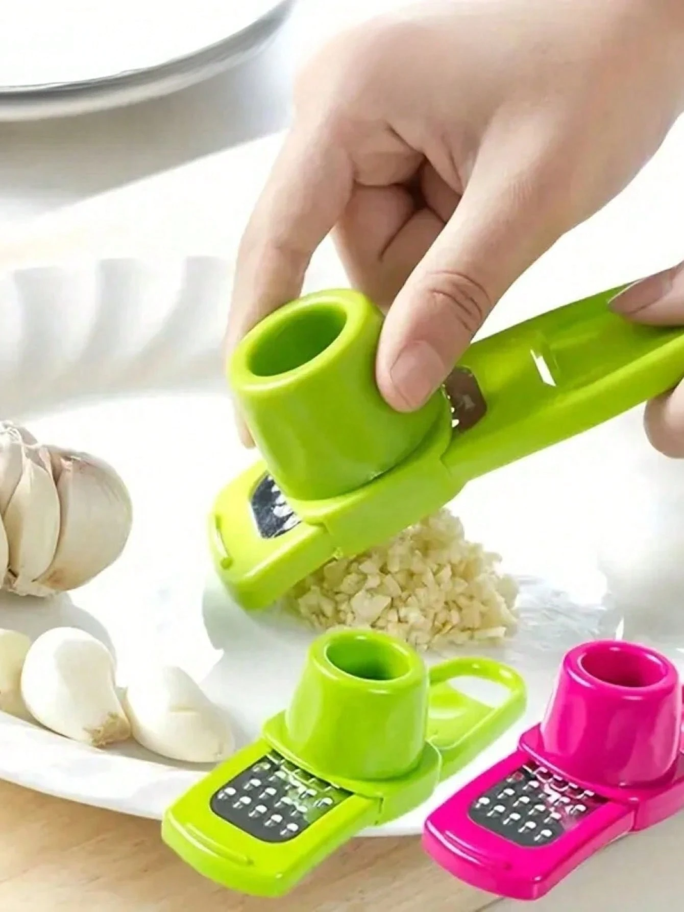 1/2pc Mini Garlic Grinder Crea - Kitchen Gadgets Green incelemesi ve fiyatı