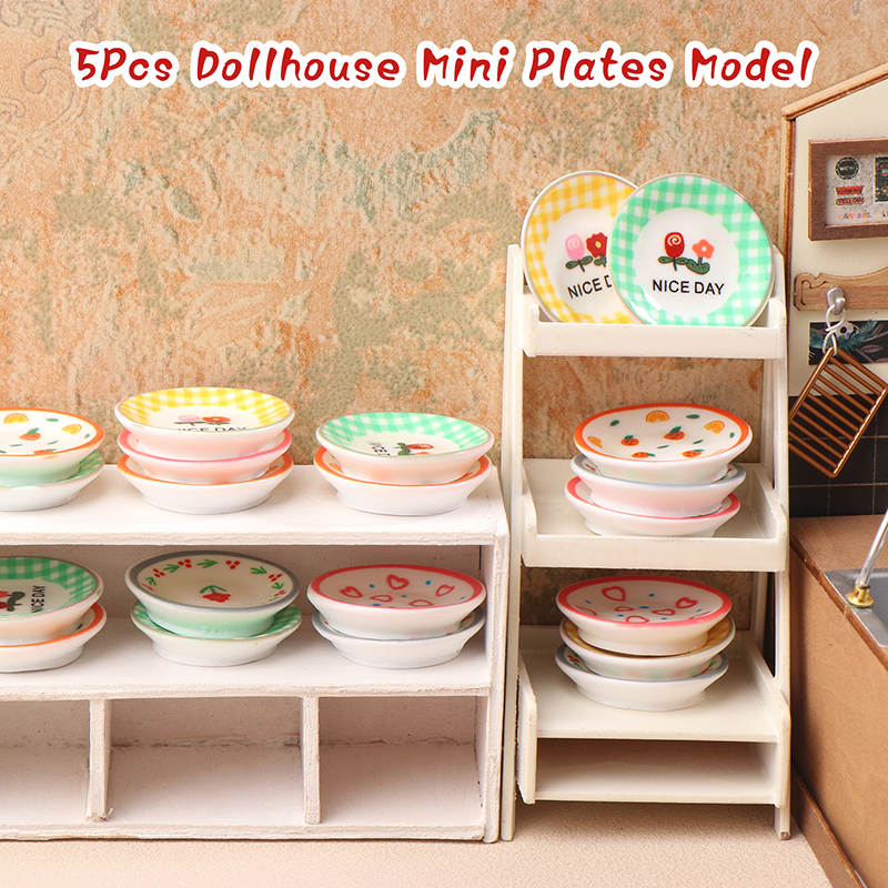5Pcs 1/12 Dollhouse Mini Plate - Kitchen Gadgets Plus incelemesi ve fiyatı