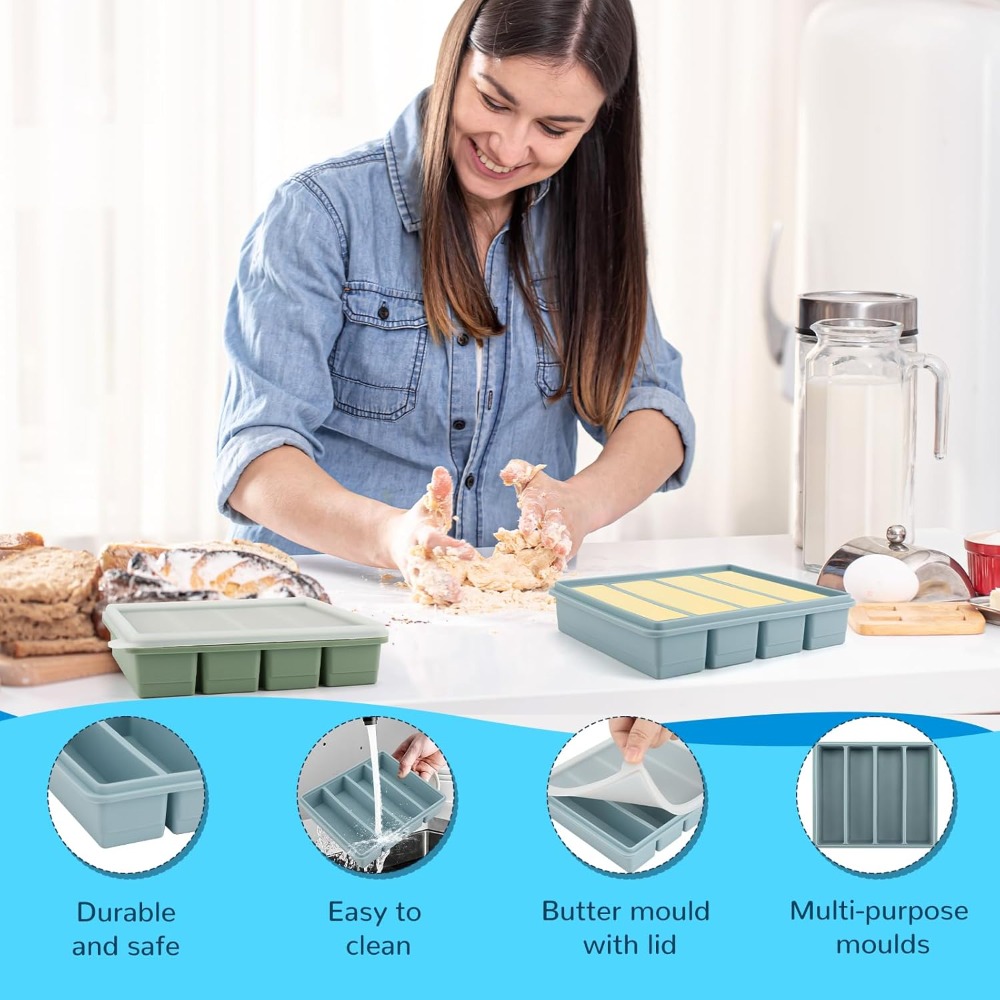 Silicone Freezer Trays with Li - Kitchen Gadgets Store incelemesi ve fiyatı