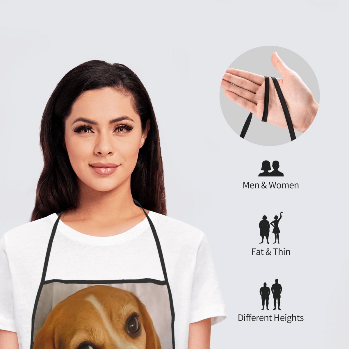 Funny Beagle Dog Design Apron  - Kitchen Gadgets For Women incelemesi ve fiyatı