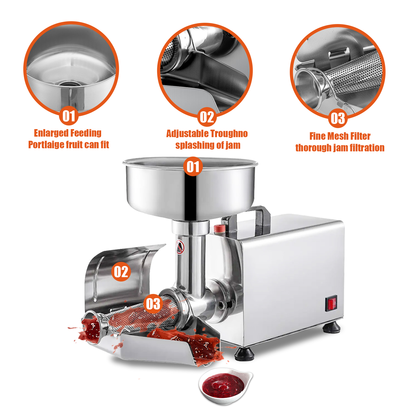 450W Stainless Steel Electric  - Stainless Steel Strainer incelemesi ve fiyatı