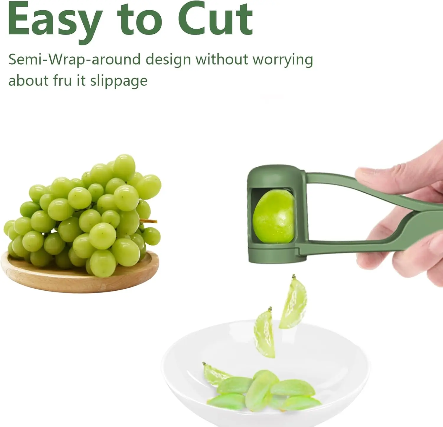 Green Grape Cutter for Toddler - Kitchen Gadgets Green incelemesi ve fiyatı