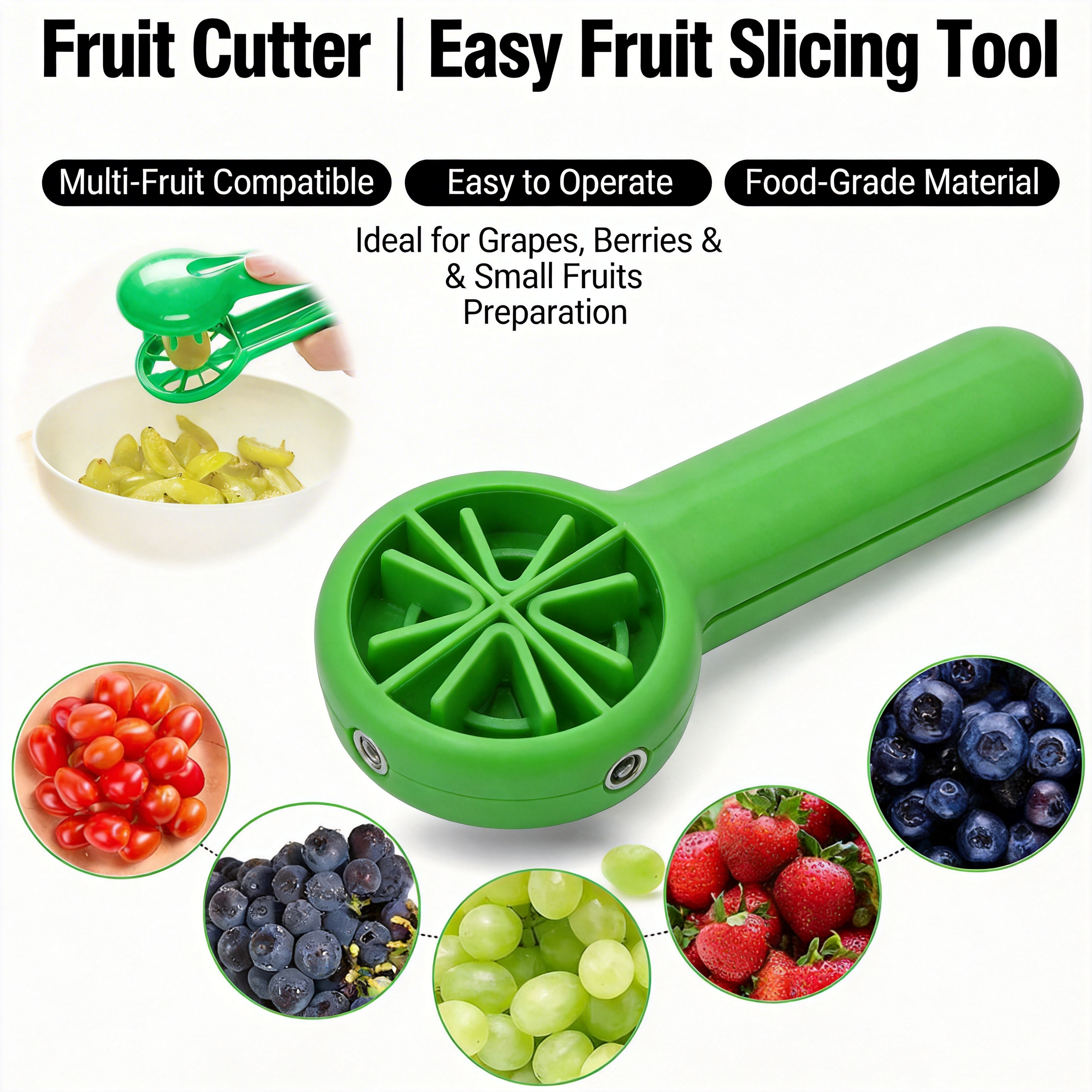 Creative Grape Cutter, Bladele - Kitchen Gadgets Green incelemesi ve fiyatı