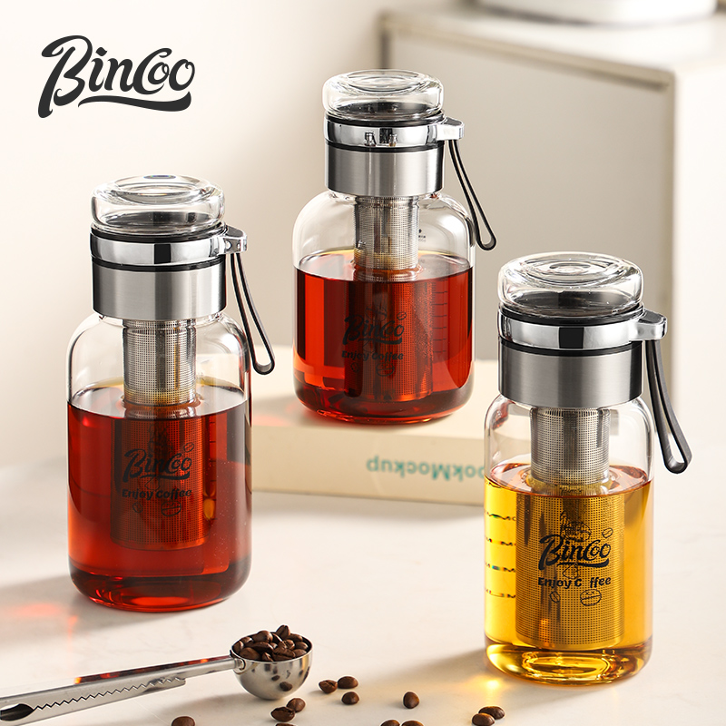 Bincoo Transparent Coffee Cup  - Stainless Steel Strainer incelemesi ve fiyatı