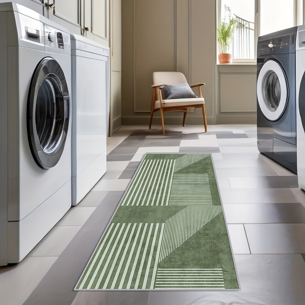 VIKAMA Striped Green Carpet Ki - Kitchen Gadgets Green incelemesi ve fiyatı