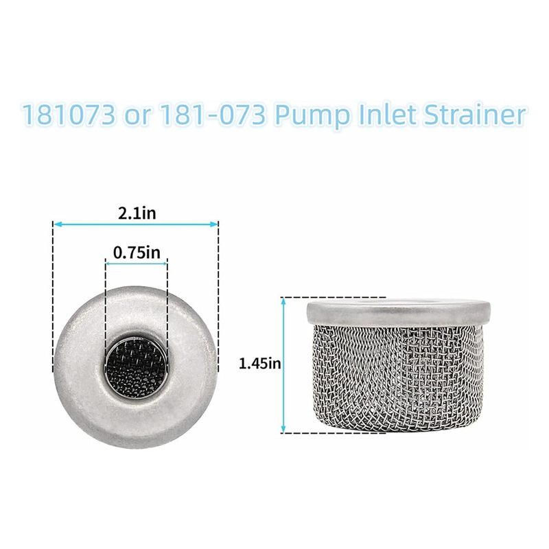 4Pcs 181073 or 181-073 Pump In - Stainless Steel Strainer incelemesi ve fiyatı