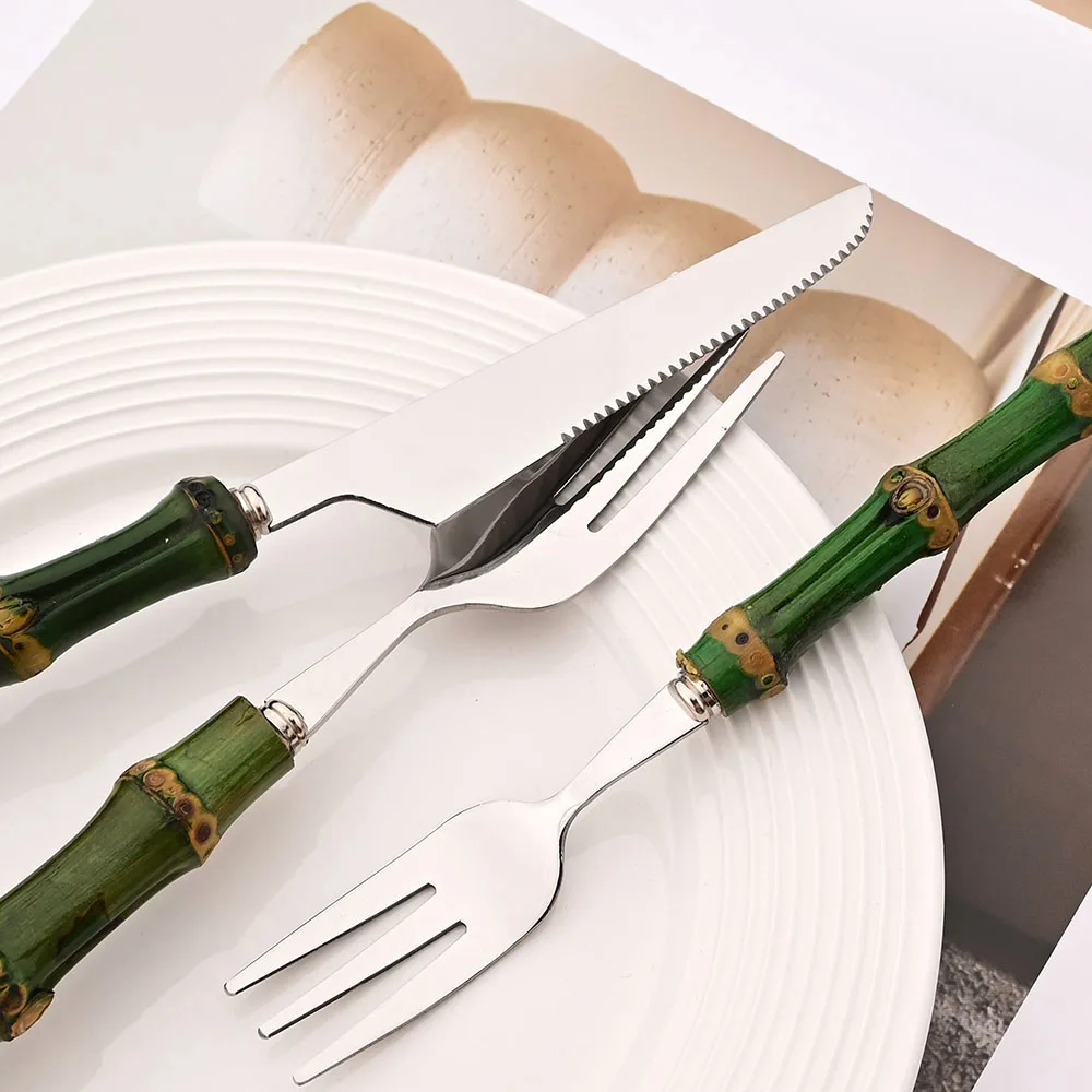 4Pcs Natural Bamboo Handle Din - Kitchen Gadgets Green incelemesi ve fiyatı