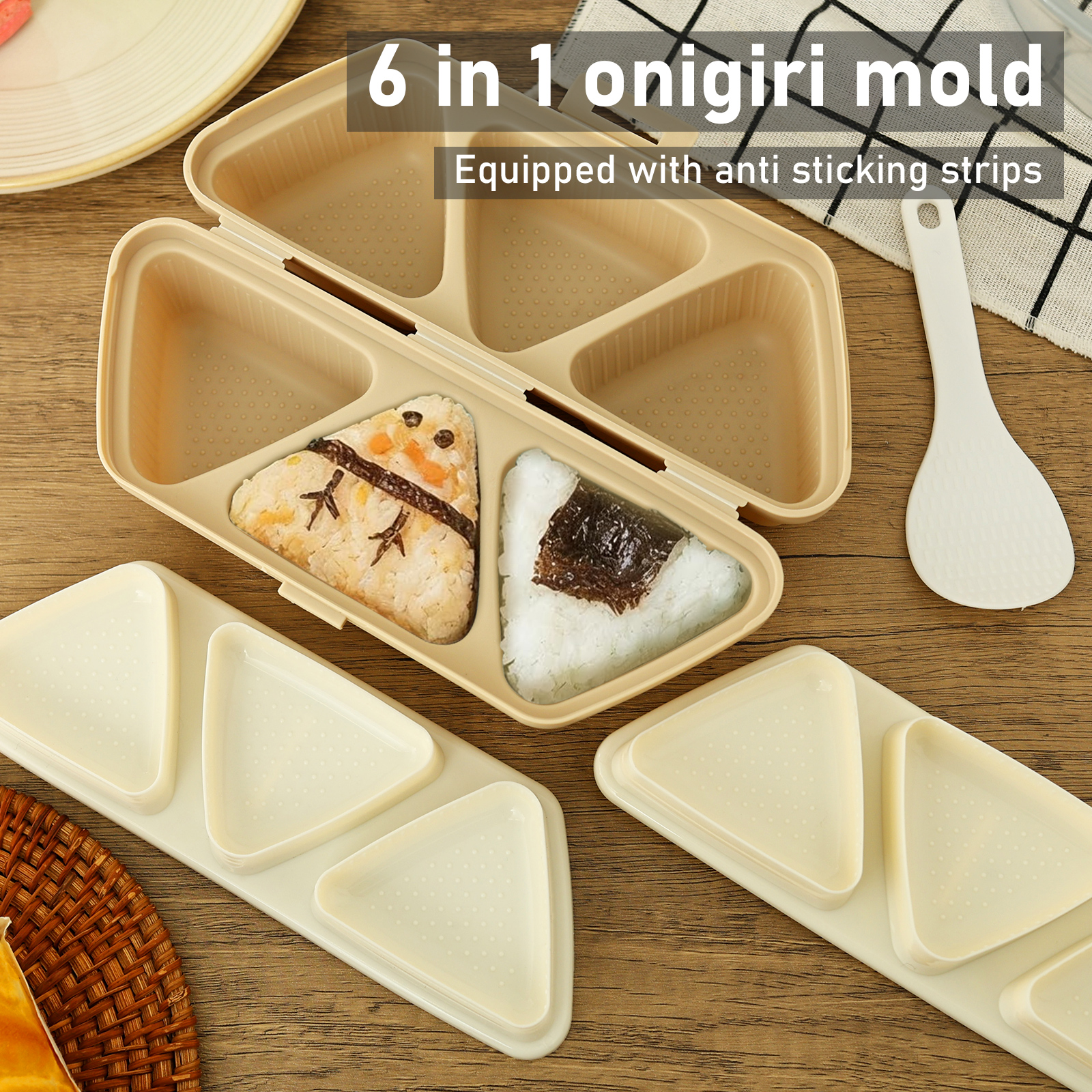 6 In 1 Onigiri Mold Triangle O - Kitchen Gadgets Store incelemesi ve fiyatı