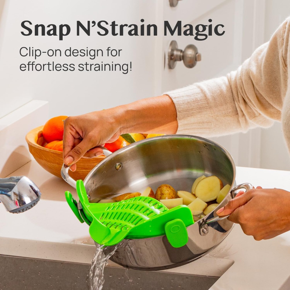 Clip On Strainer for Pots and  - Kitchen Gadgets Green incelemesi ve fiyatı