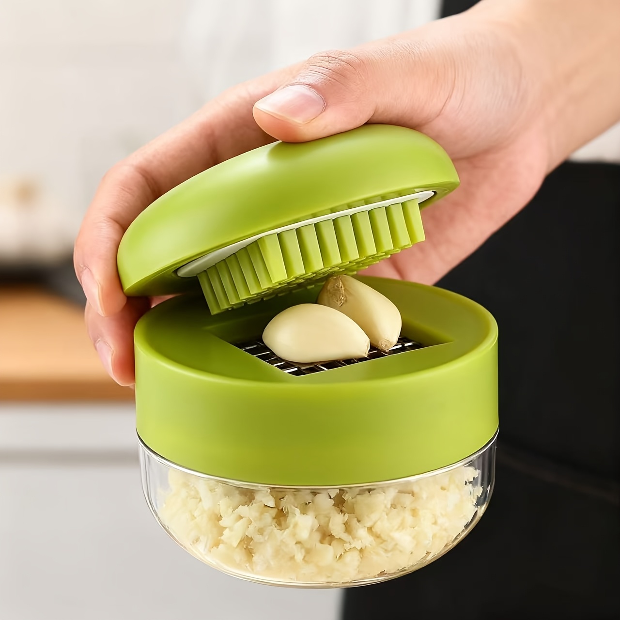 1-Piece Garlic Chopper Manual  - Kitchen Gadgets Green incelemesi ve fiyatı