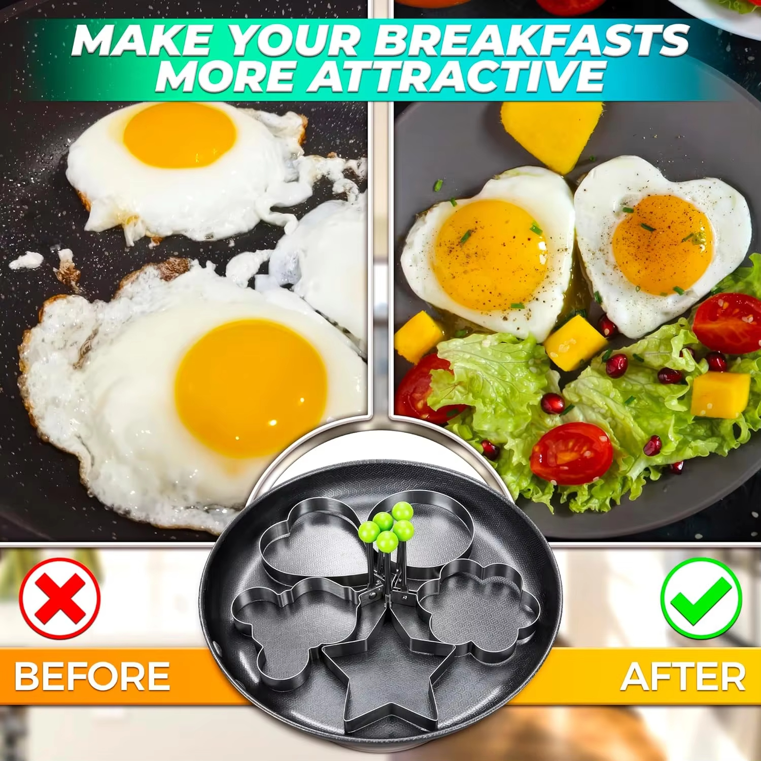 5 Style Egg Mold, Easy to Clea - Kitchen Gadgets Store incelemesi ve fiyatı