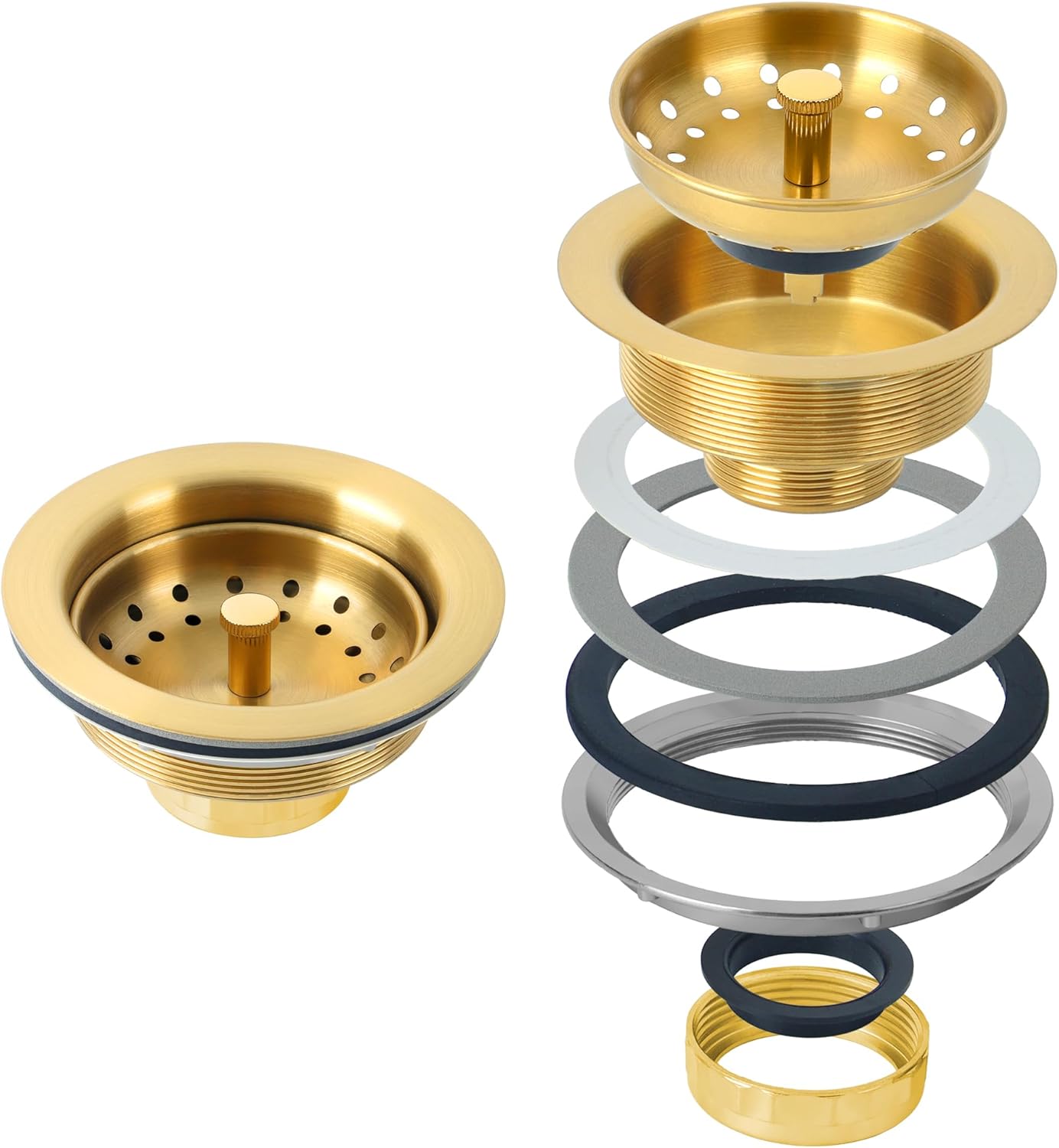 Kitchen Sink Drain Assembly, S - Stainless Steel Strainer incelemesi ve fiyatı